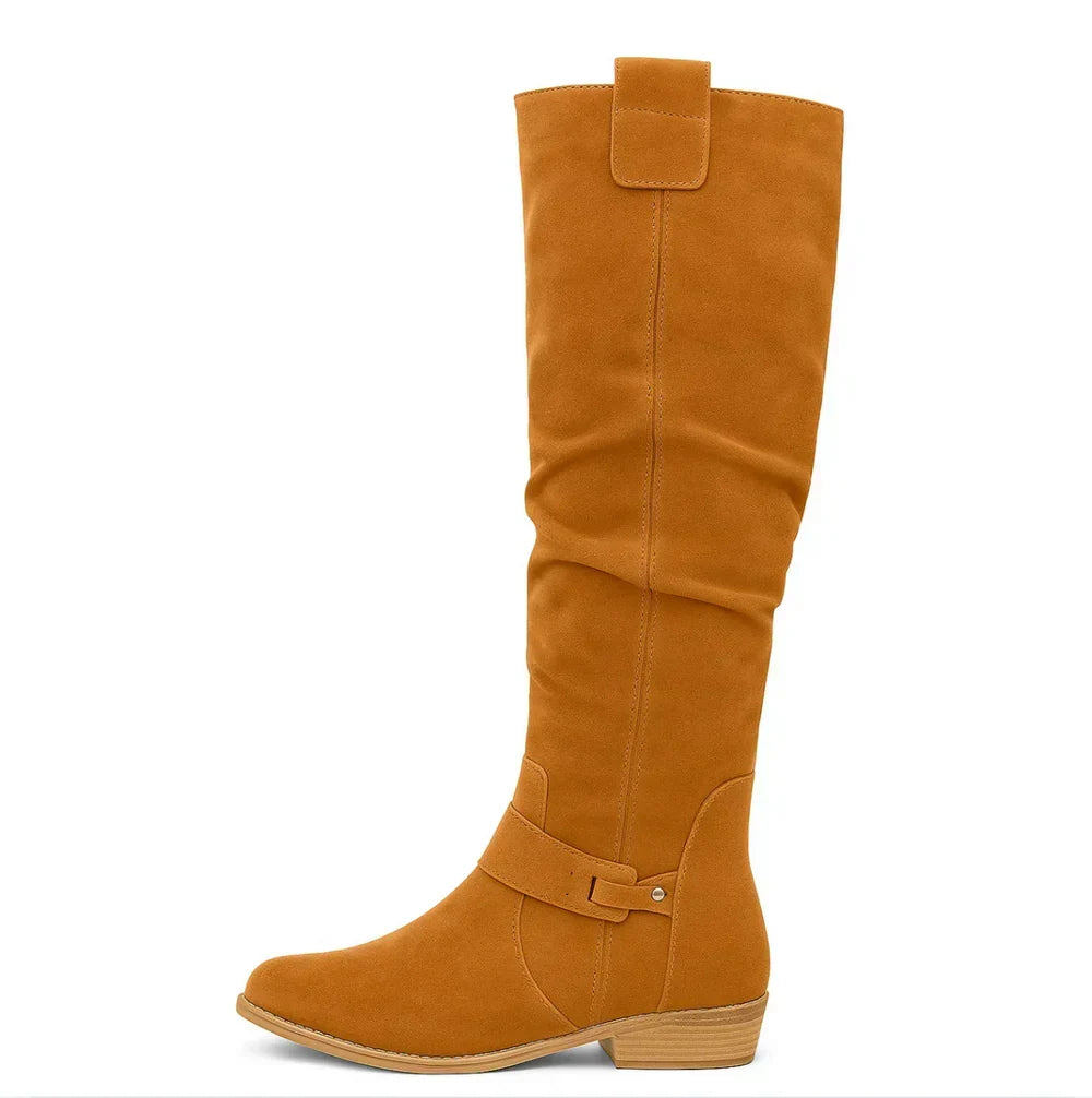 Olga | Botas altas elegantes de ante