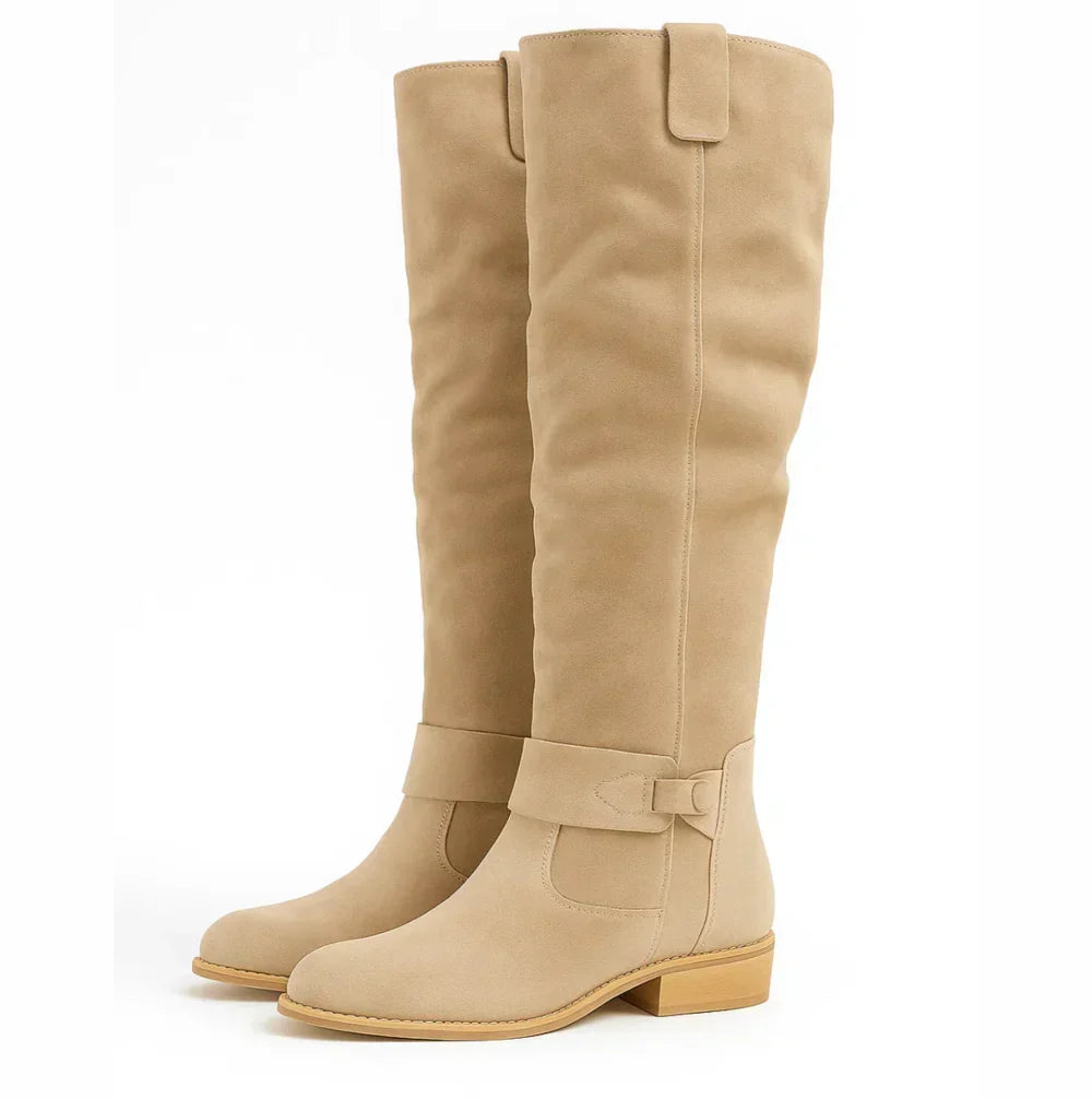 Olga | Botas altas elegantes de ante