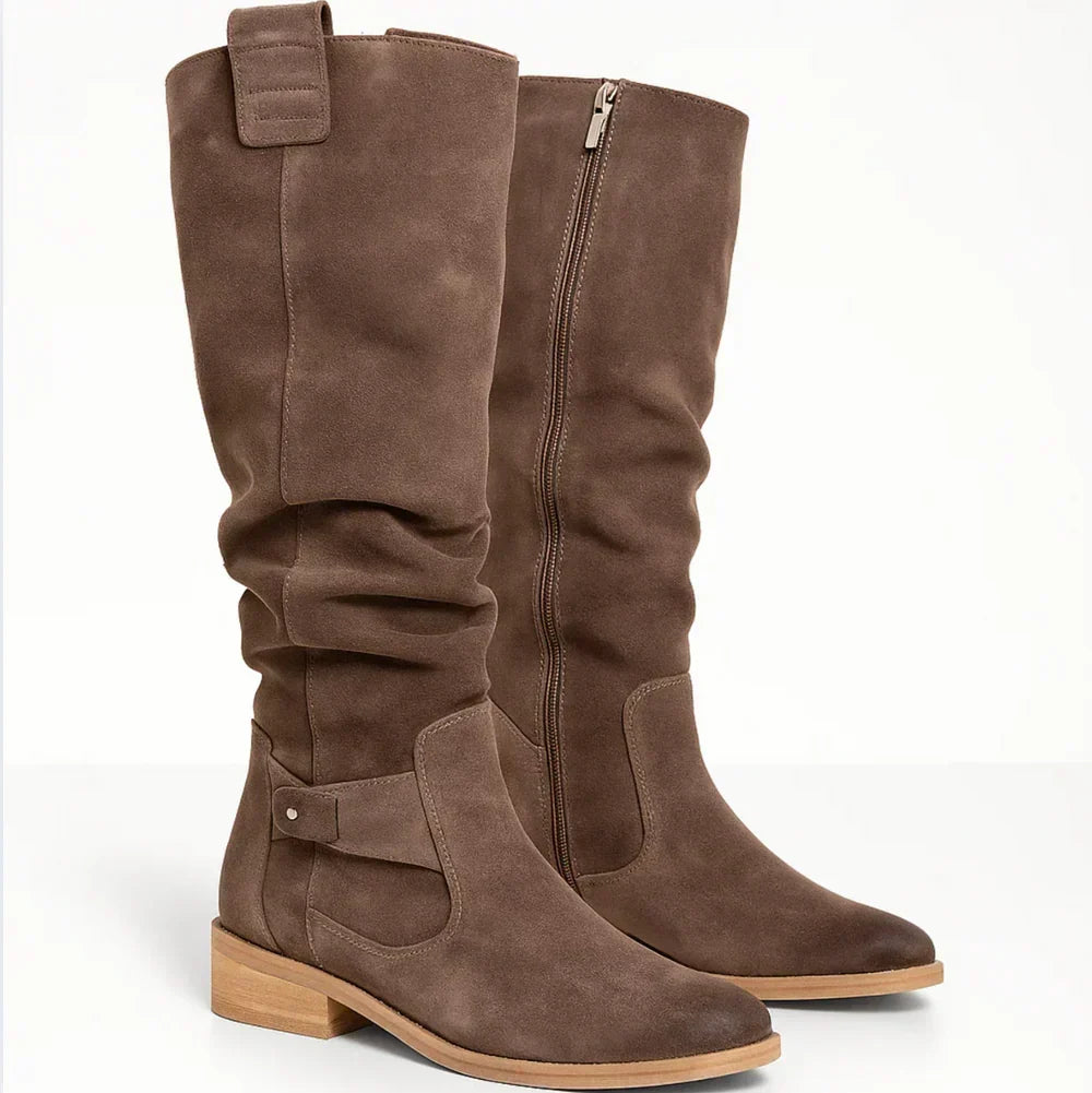 Olga | Botas altas elegantes de ante