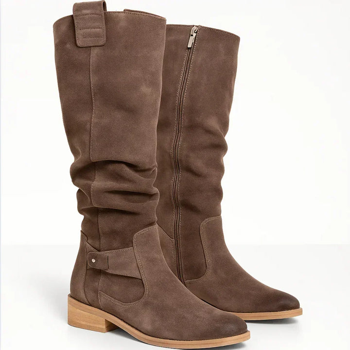 Olga | Botas altas elegantes de ante