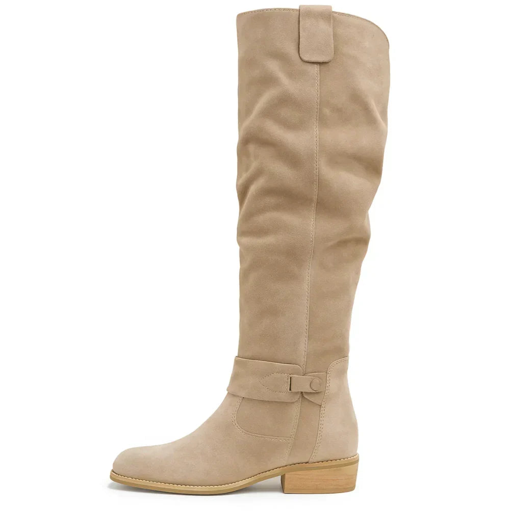Olga | Botas altas elegantes de ante