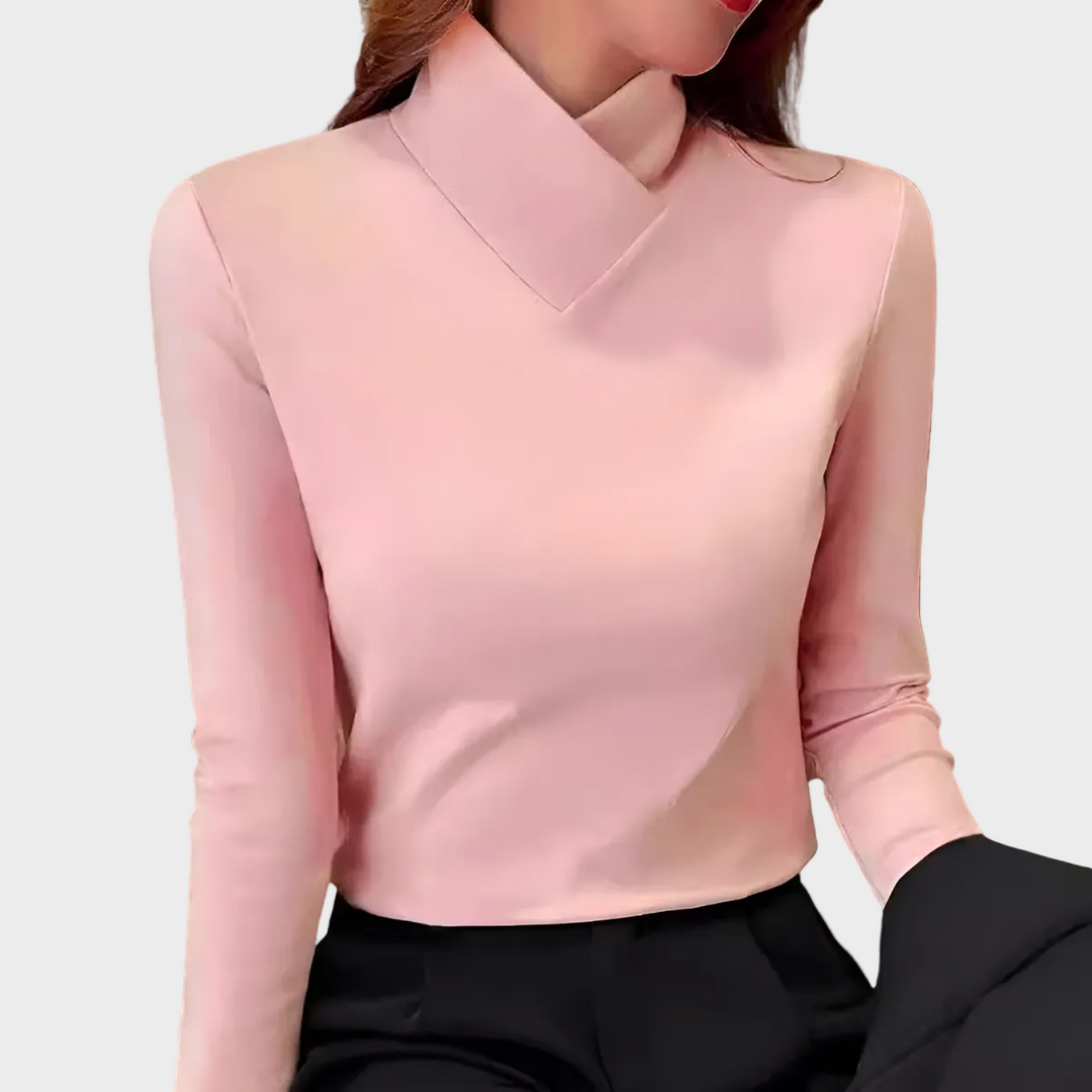 Anastasia | Jersey de cuello alto elegante