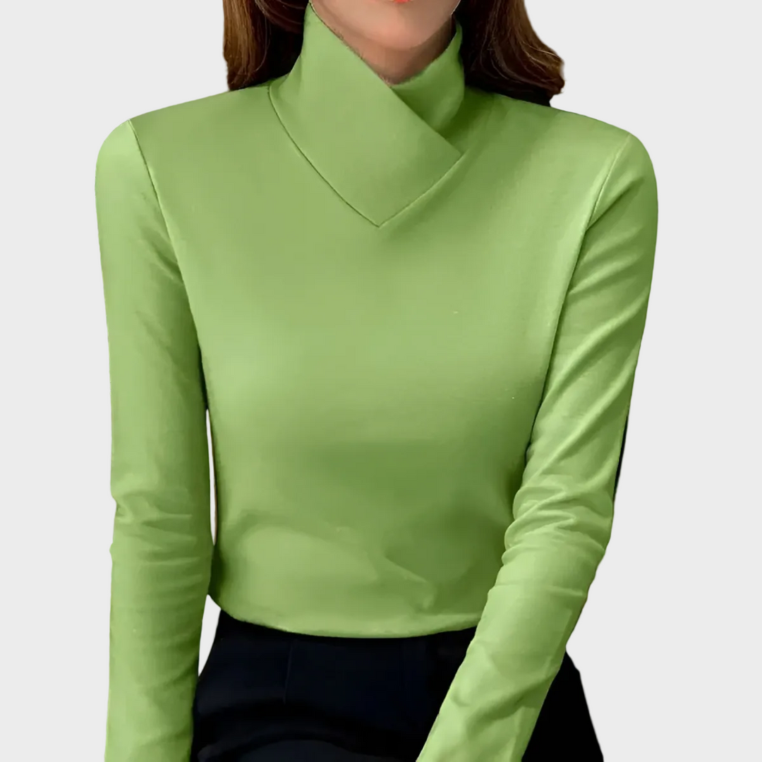 Anastasia | Jersey de cuello alto elegante