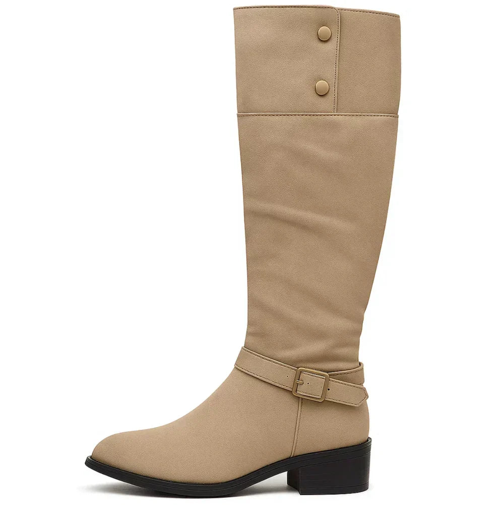 Paz | Botas altas con hebilla