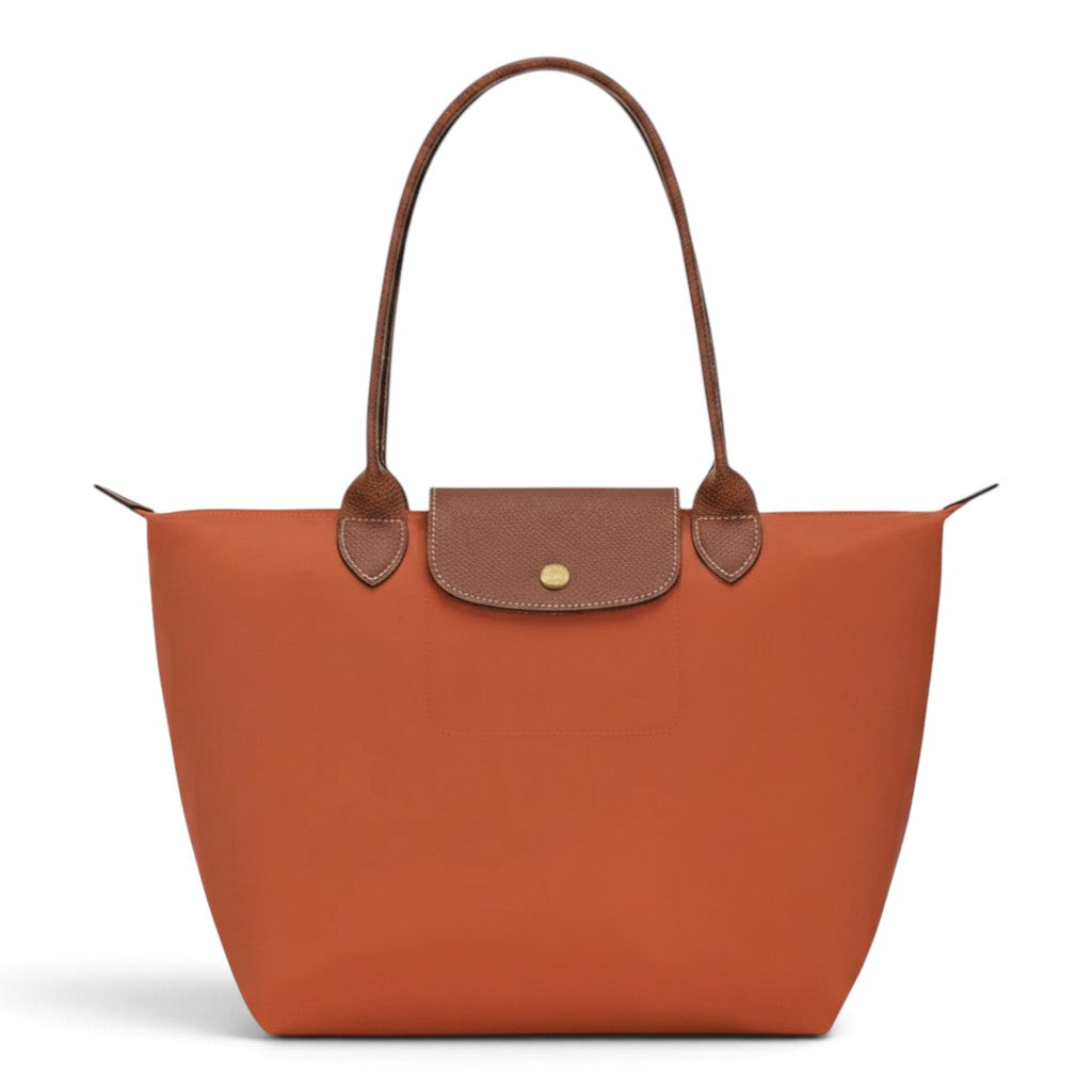 Priscila | Bolso shopper plegable naranja teja