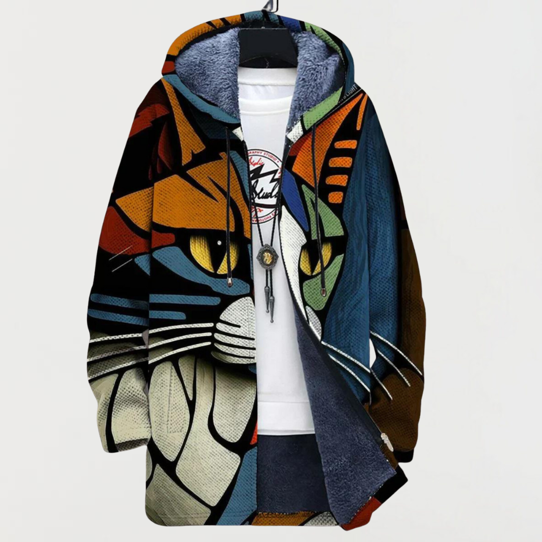 Bea | Sudadera con capucha con gran cabeza de gato