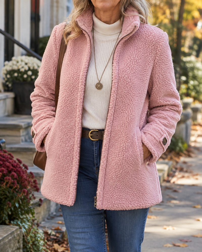Raquel | Chaqueta con cuello alto y cremallera