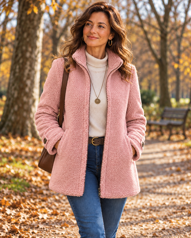 Raquel | Chaqueta con cuello alto y cremallera