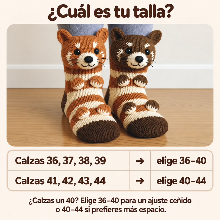 Rocío | Calcetines con peluche de panda rojo a rayas