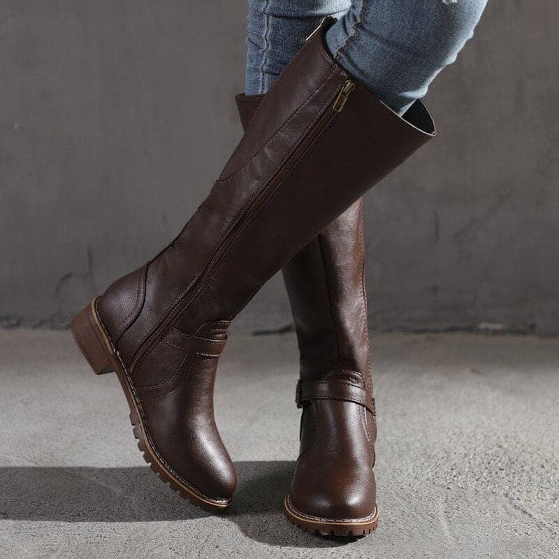 Salomé | Botas altas clásicas con hebilla