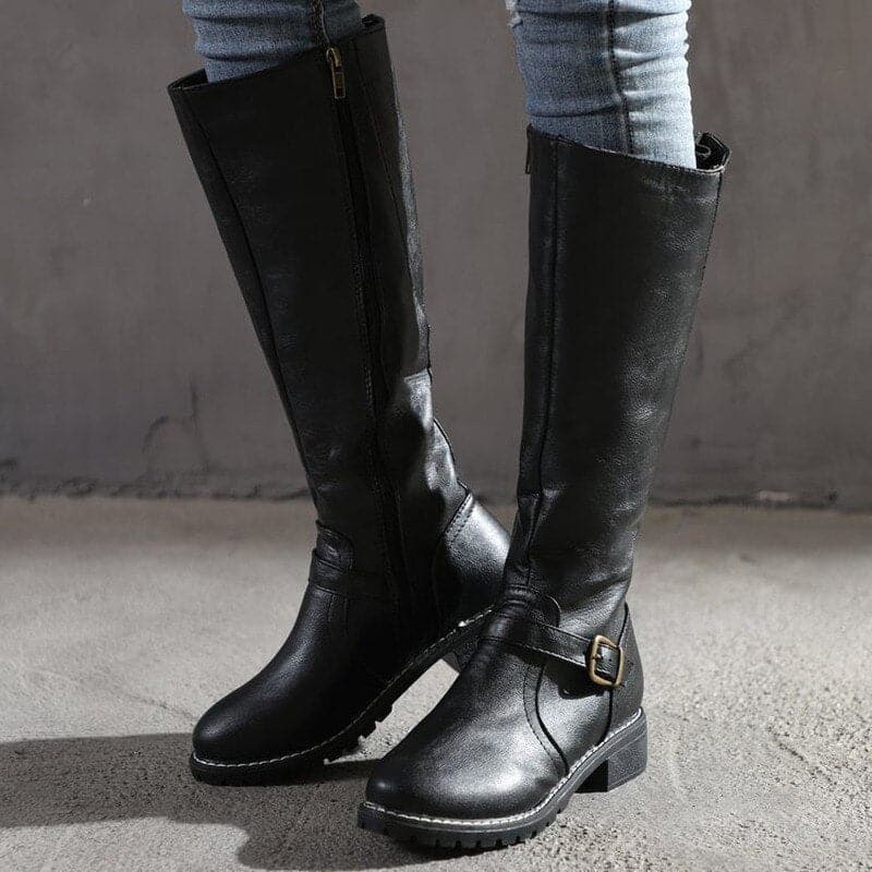 Salomé | Botas altas clásicas con hebilla