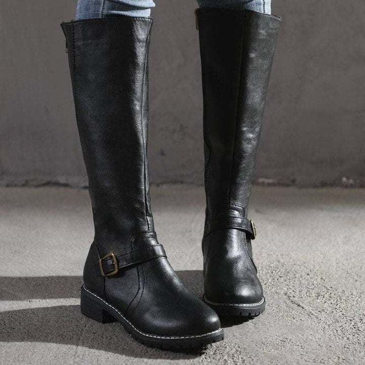 Salomé | Botas altas clásicas con hebilla