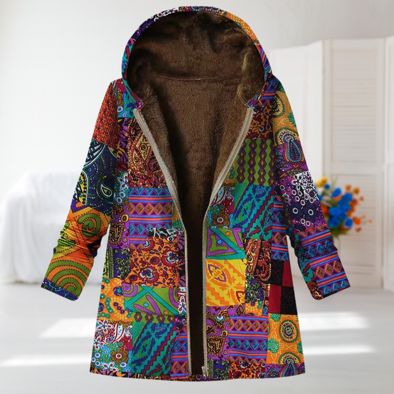 Salud | Chaqueta elegante de entretiempo multicolor