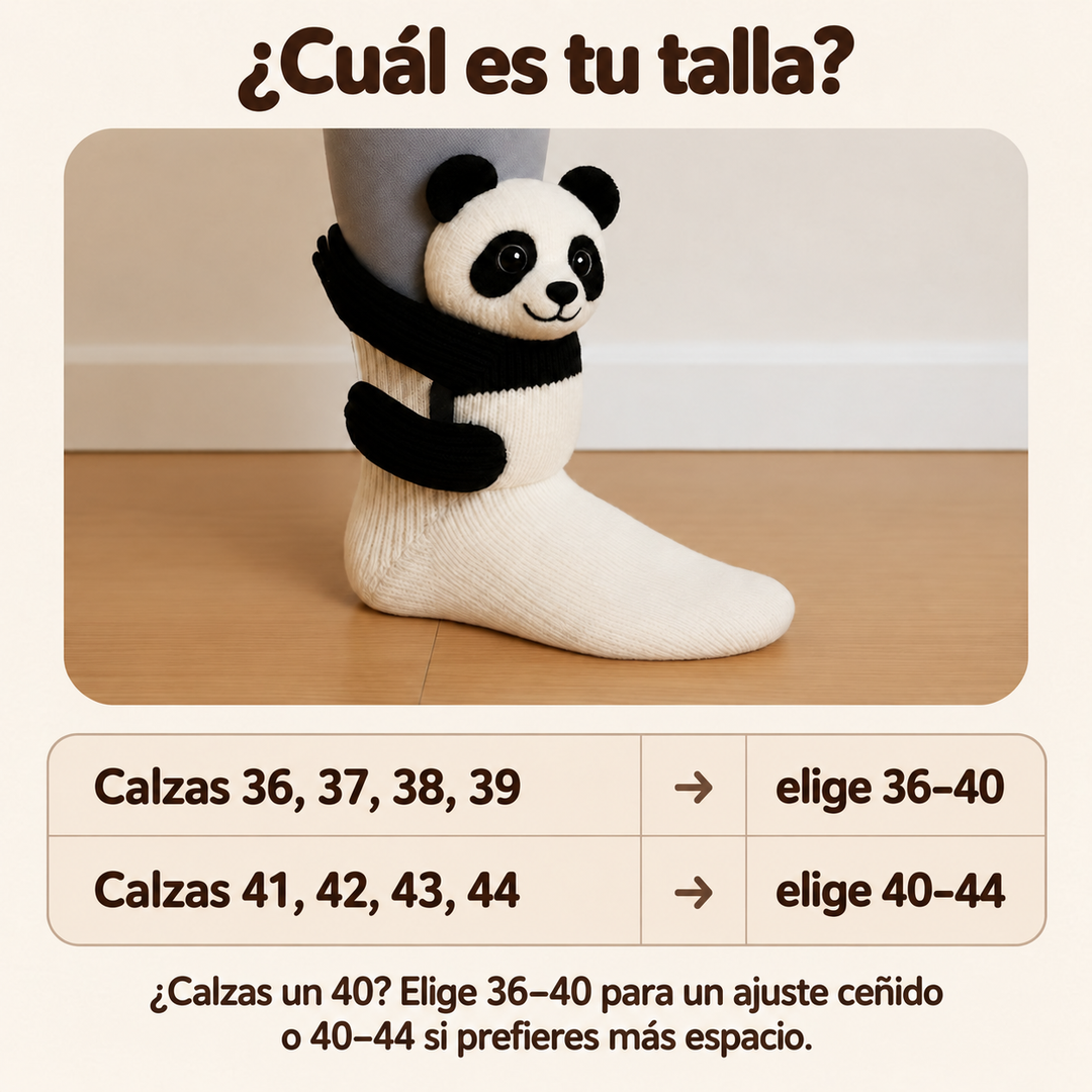 Sara | Calcetines con peluche de panda