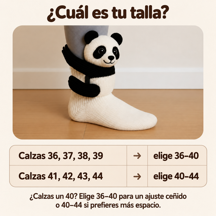 Sara | Calcetines con peluche de panda