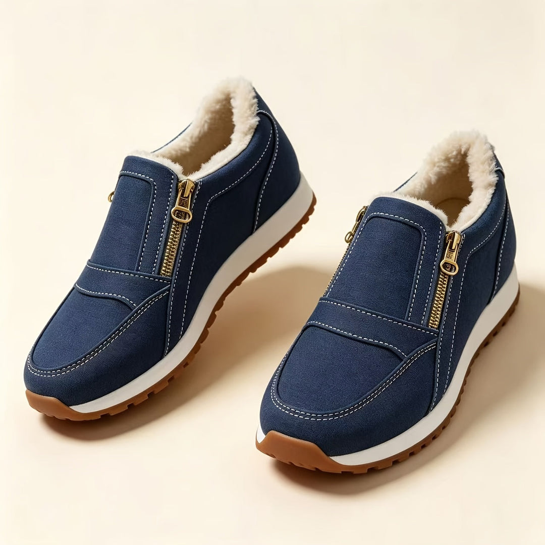 Sara | Zapatillas Altas Forradas con Doble Cremallera