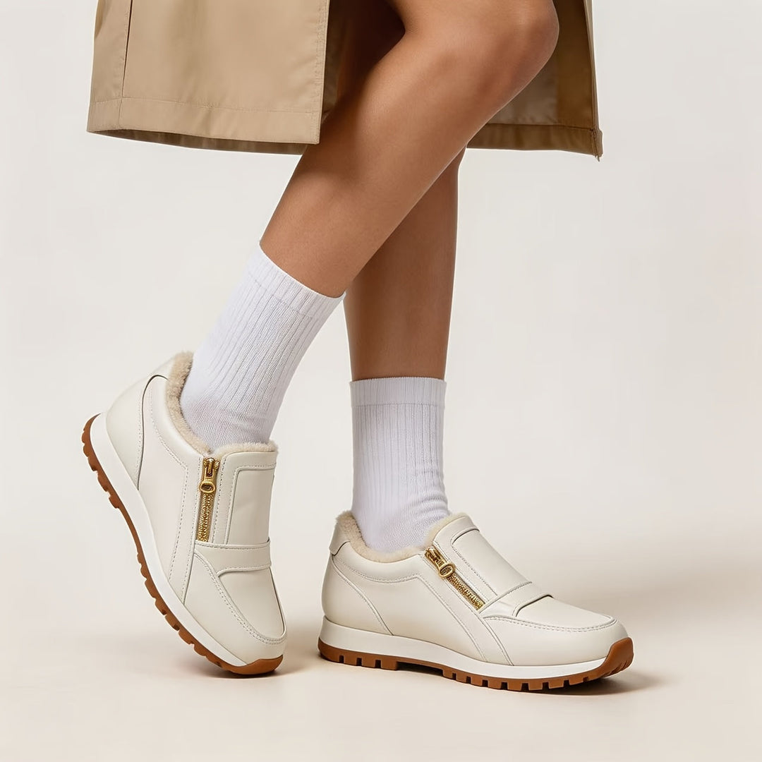 Sara | Zapatillas Altas Forradas con Doble Cremallera