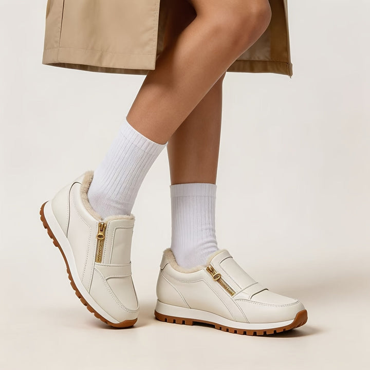 Sara | Zapatillas Altas Forradas con Doble Cremallera