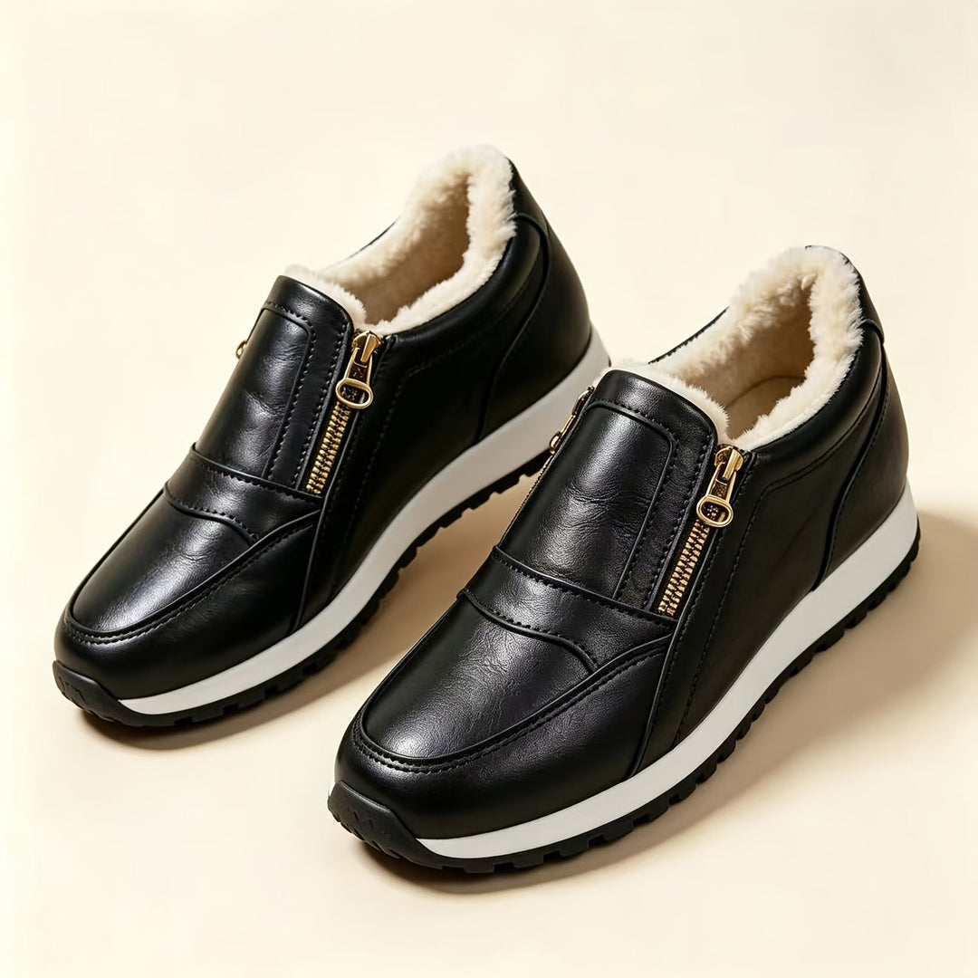 Sara | Zapatillas Altas Forradas con Doble Cremallera