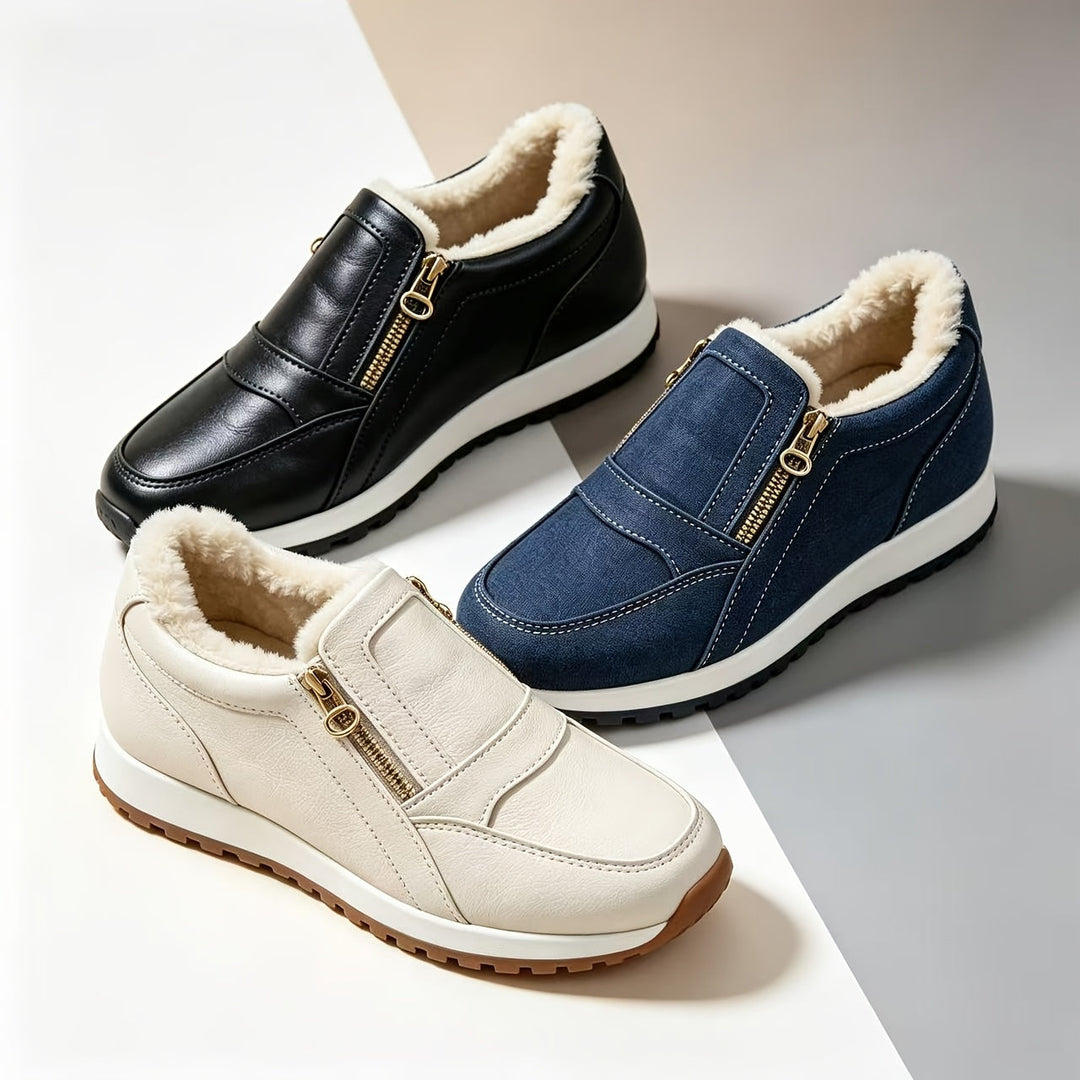 Sara | Zapatillas Altas Forradas con Doble Cremallera