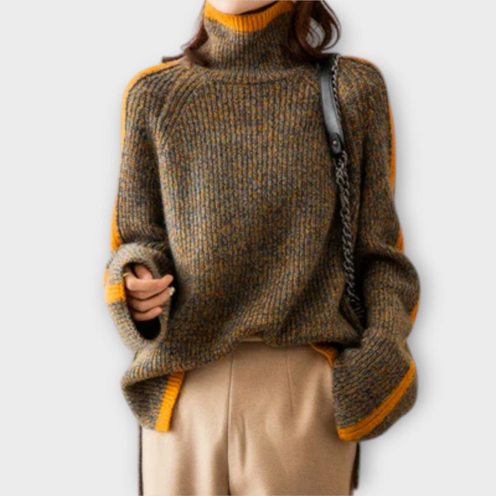 Brisa | Jersey de cuello alto de aire vintage