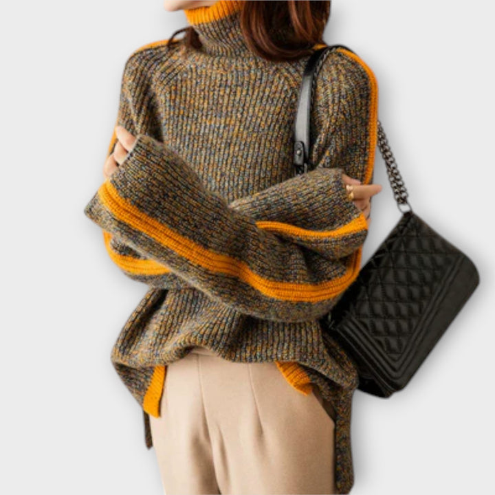 Brisa | Jersey de cuello alto de aire vintage