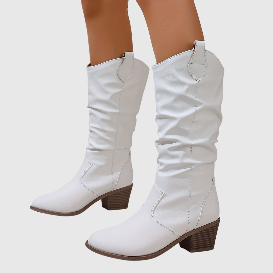 Trinidad | Botas western marrones con tacón de madera