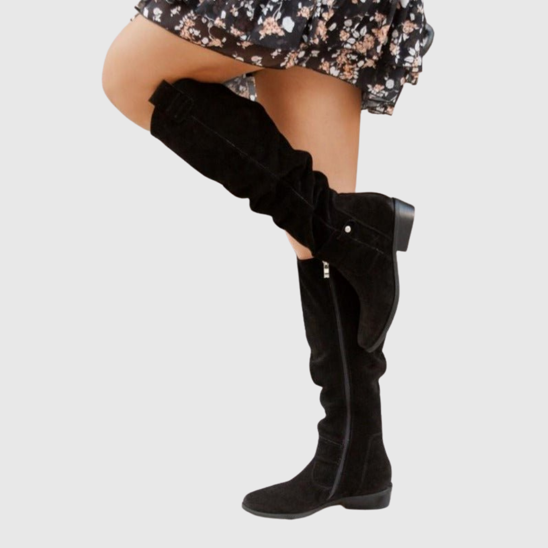 Valentina | Botas altas elegantes de piel