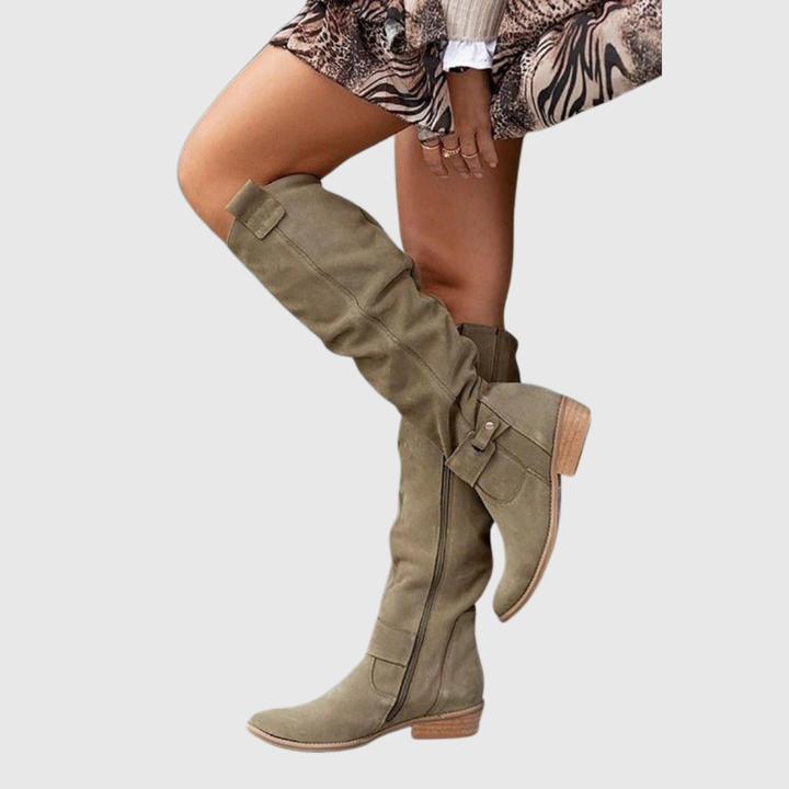 Valentina | Botas altas elegantes de piel