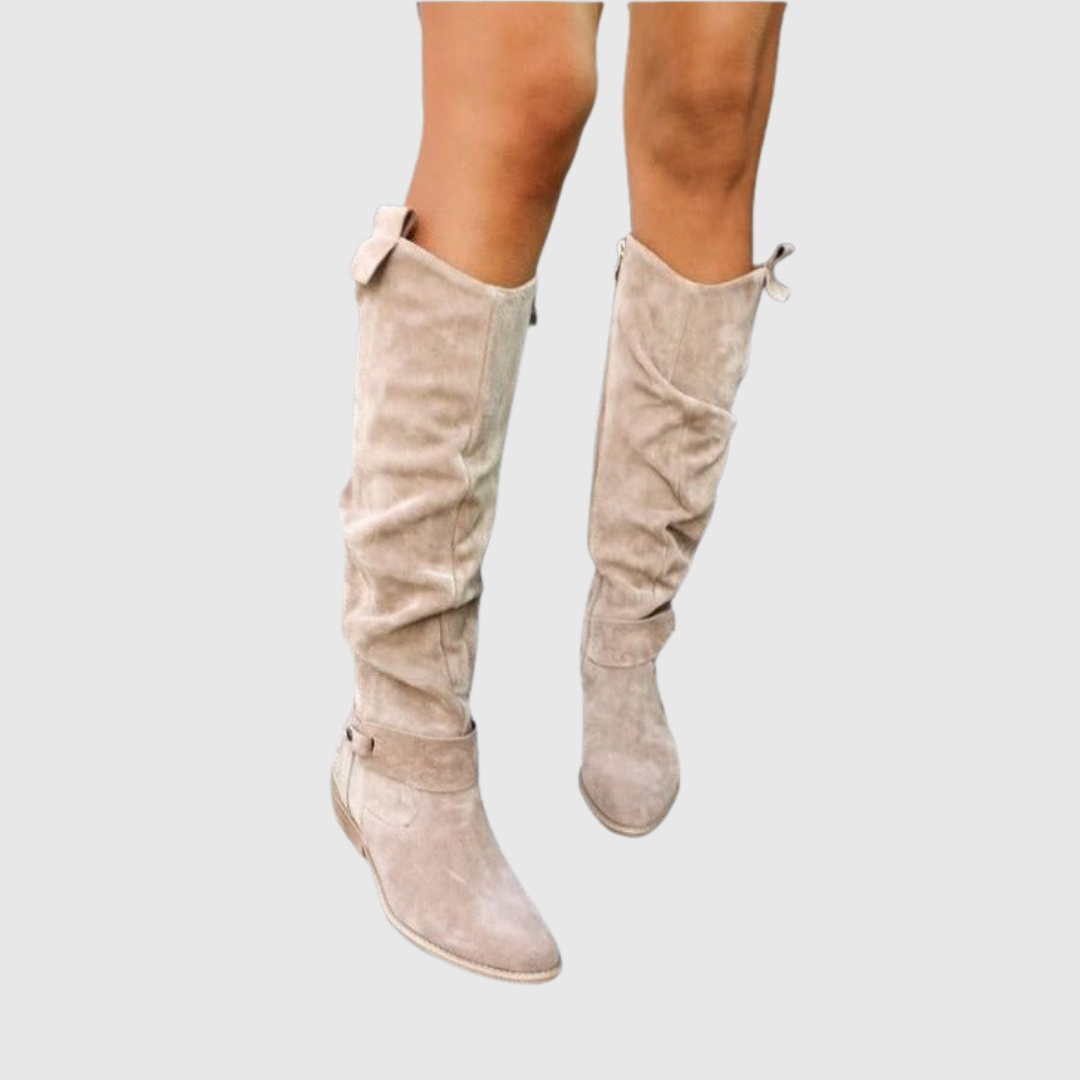 Valentina | Botas altas elegantes de piel