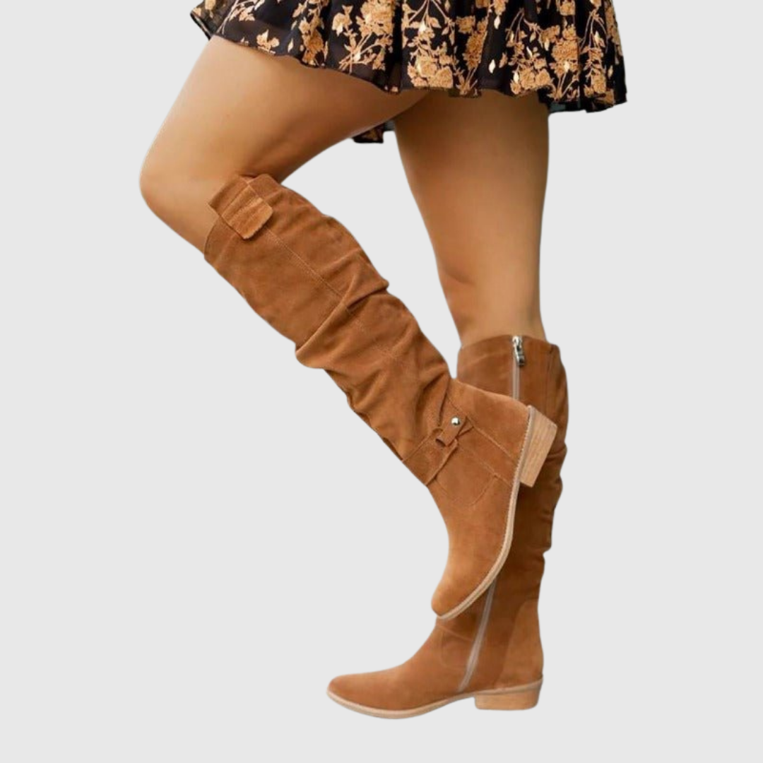 Valentina | Botas altas elegantes de piel