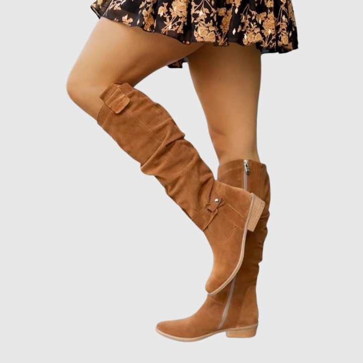 Valentina | Botas altas elegantes de piel