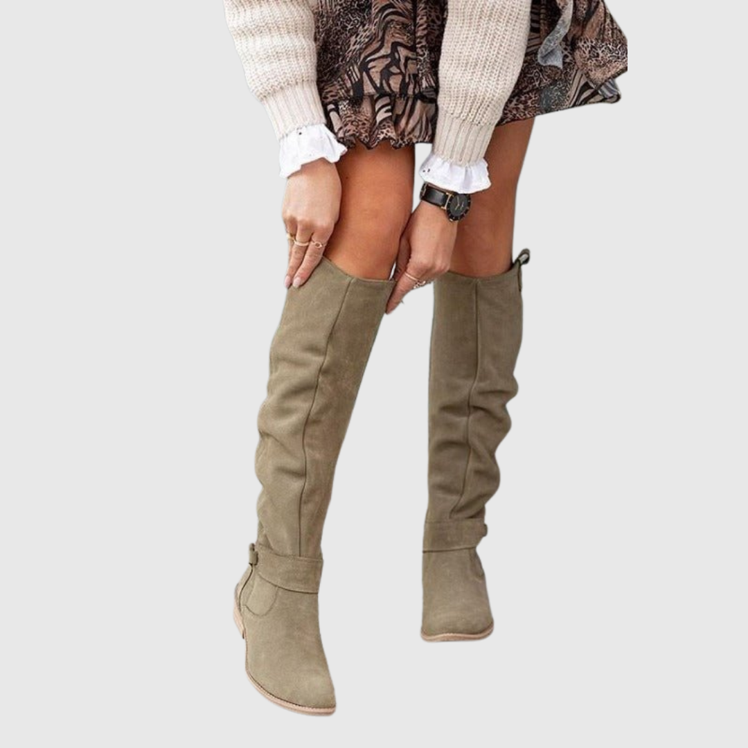 Valentina | Botas altas elegantes de piel