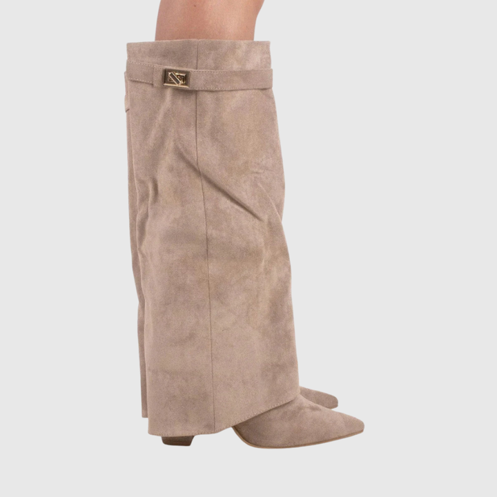 Victoria | Botas de piel con cuña