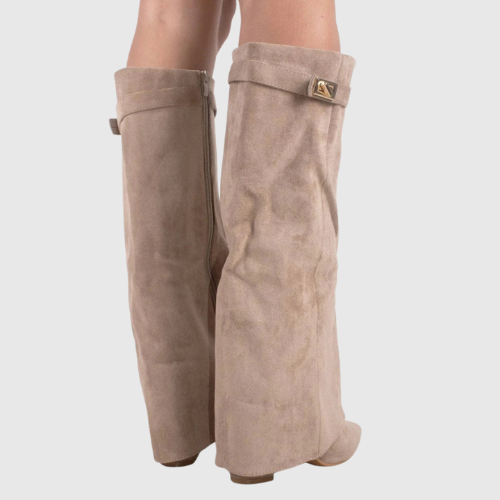 Victoria | Botas de piel con cuña