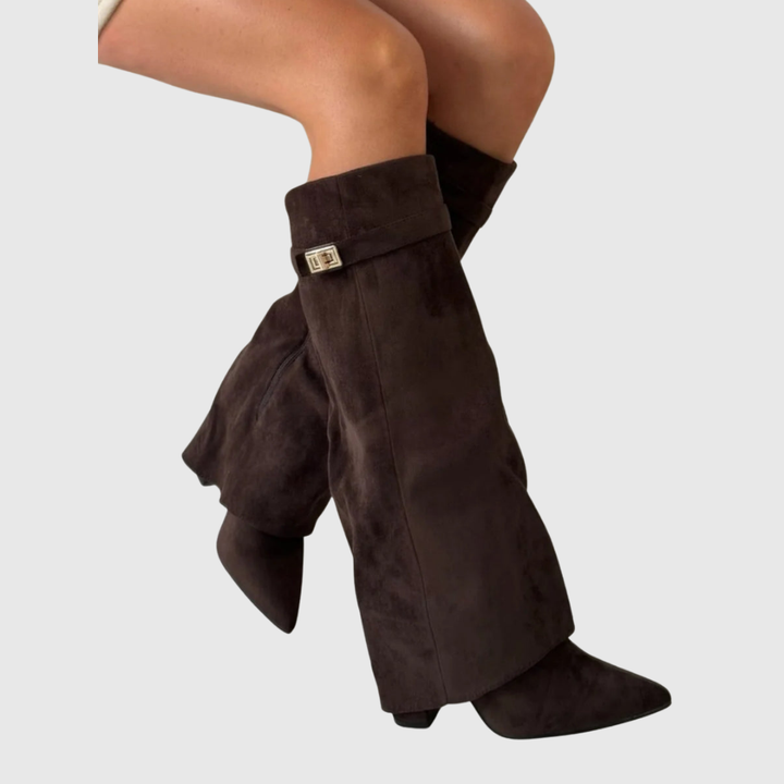 Victoria | Botas de piel con cuña