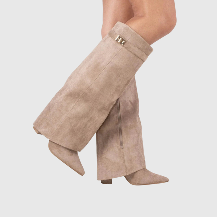 Victoria | Botas de piel con cuña