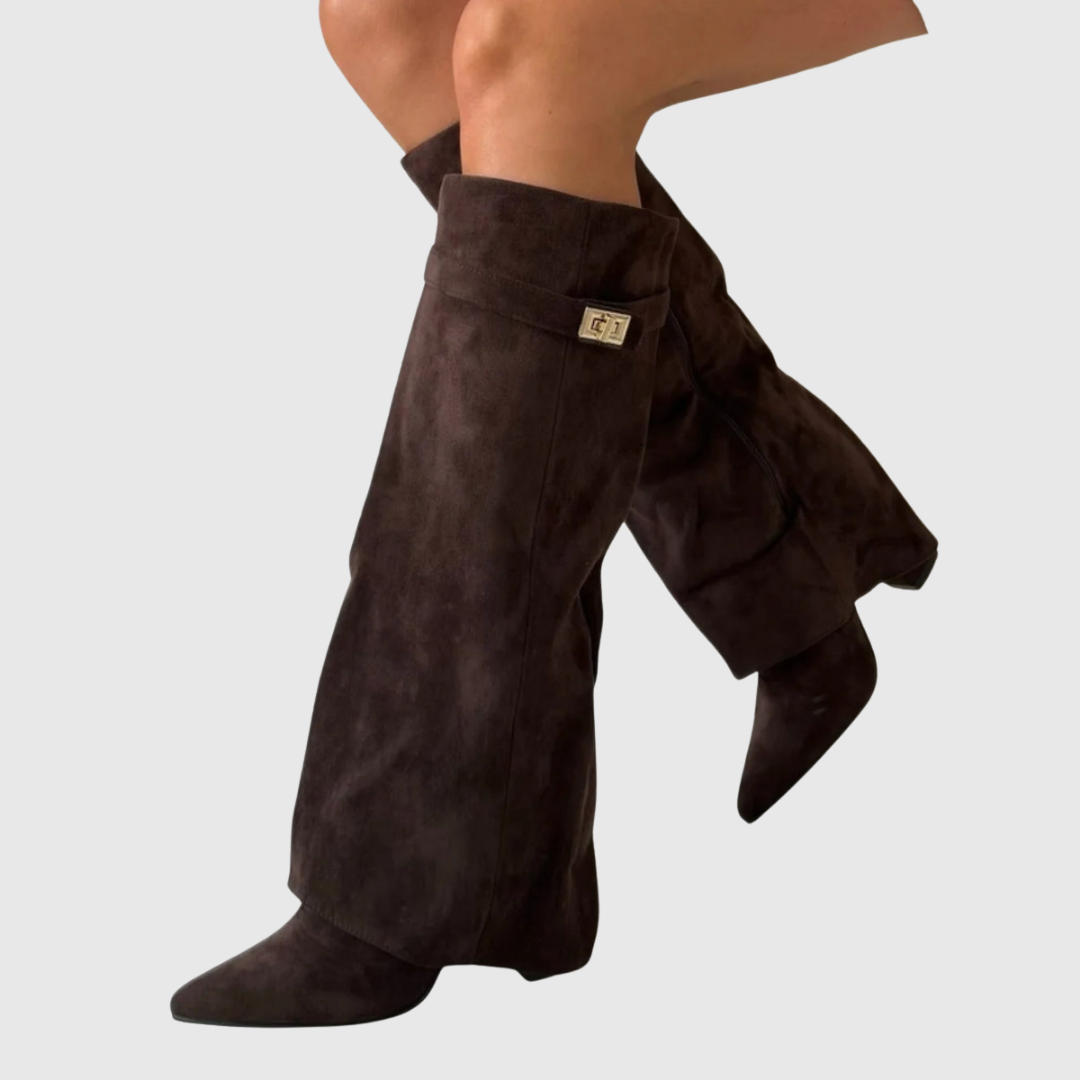 Victoria | Botas de piel con cuña