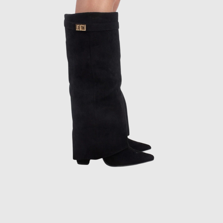 Victoria | Botas de piel con cuña