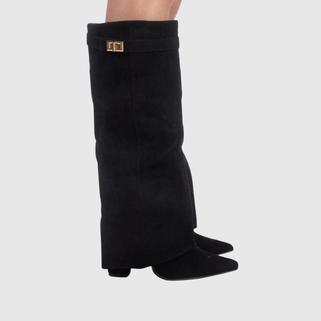 Victoria | Botas de piel con cuña