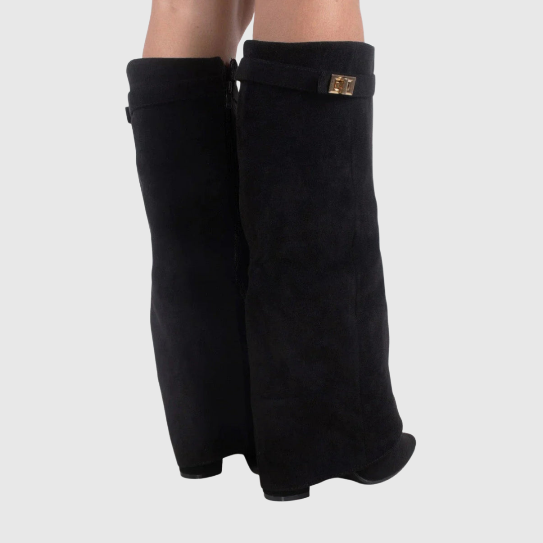 Victoria | Botas de piel con cuña