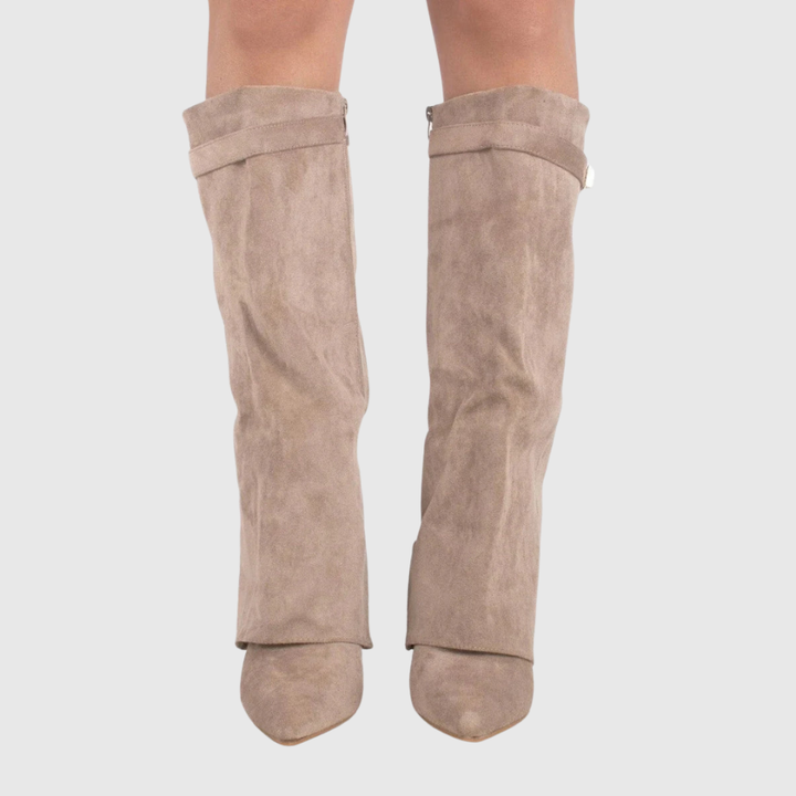 Victoria | Botas de piel con cuña
