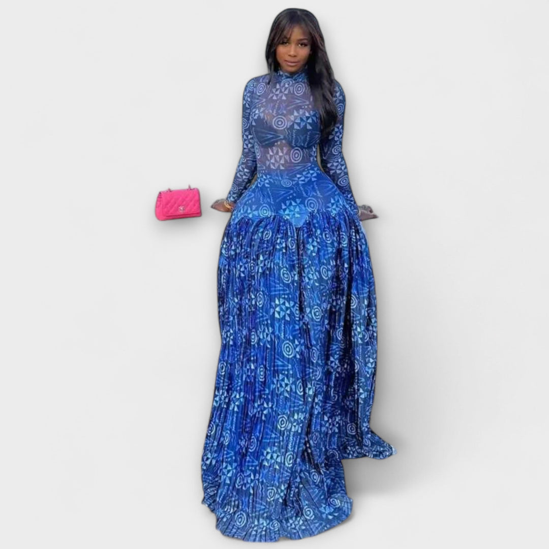 Noelia | Vestido maxi de malla