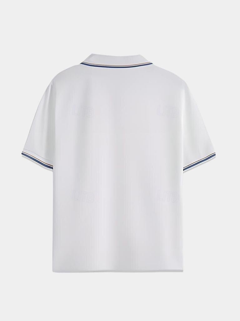 Abraham | Polo negro con cuello abierto