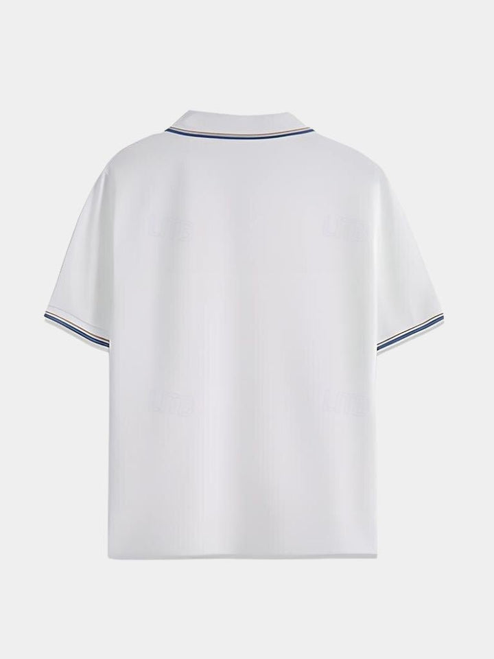 Abraham | Polo negro con cuello abierto