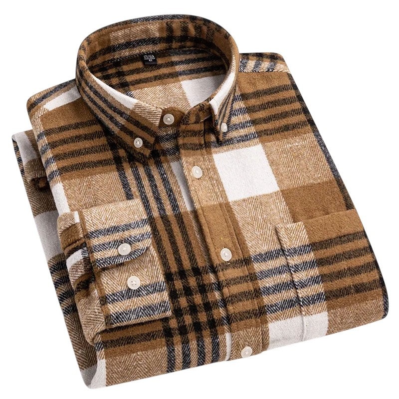 Adrián | Camisa de cuadros en negro y gris