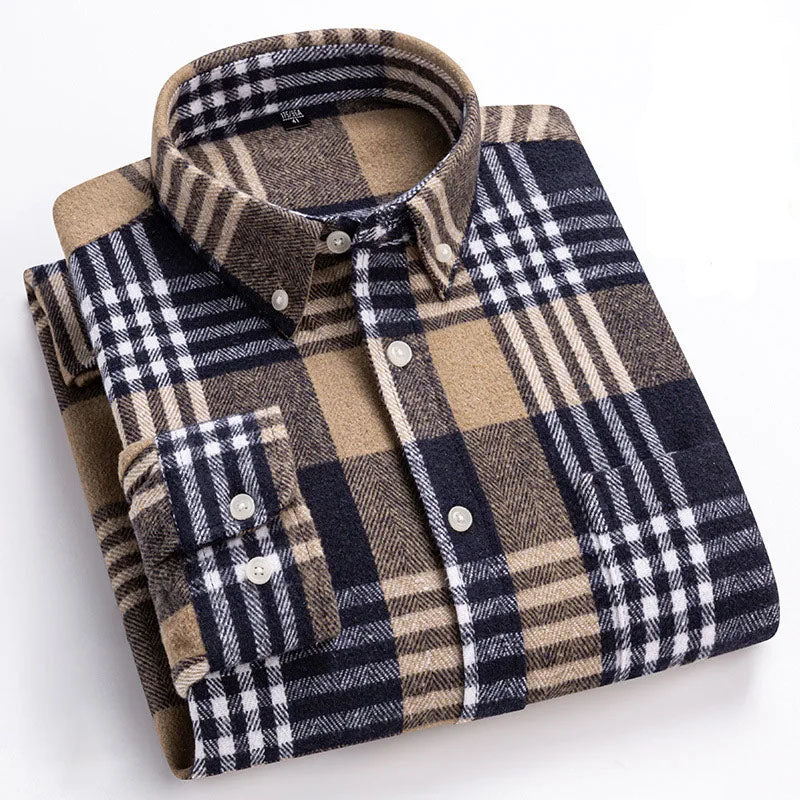 Adrián | Camisa de cuadros en negro y gris
