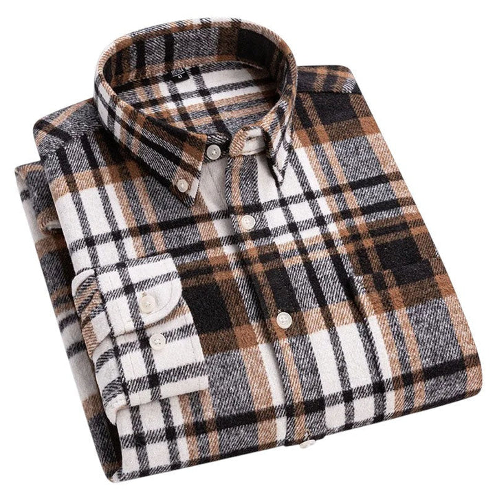 Adrián | Camisa de cuadros en negro y gris