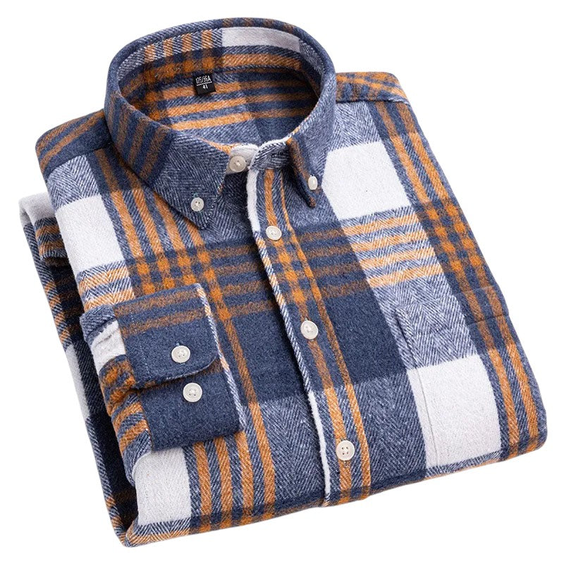 Adrián | Camisa de cuadros en negro y gris