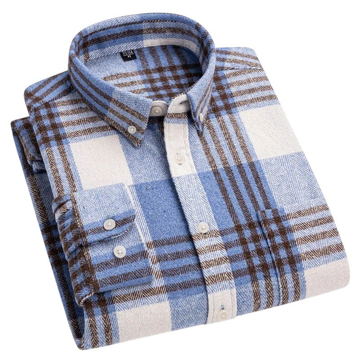 Adrián | Camisa de cuadros en negro y gris
